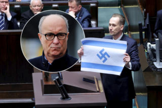 Skandal w Sejmie z flagą Izraela i swastyką. Czarzasty nie miał litości dla Berkowicza