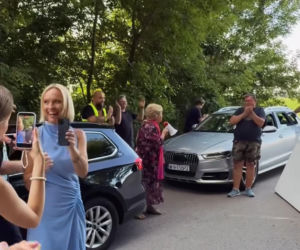 M jak miłość nowy sezon. Dorota (Iwona Rejzner), Natalka (Dominika Suchecka), Barbara (Teresa Lipowska) na planie
