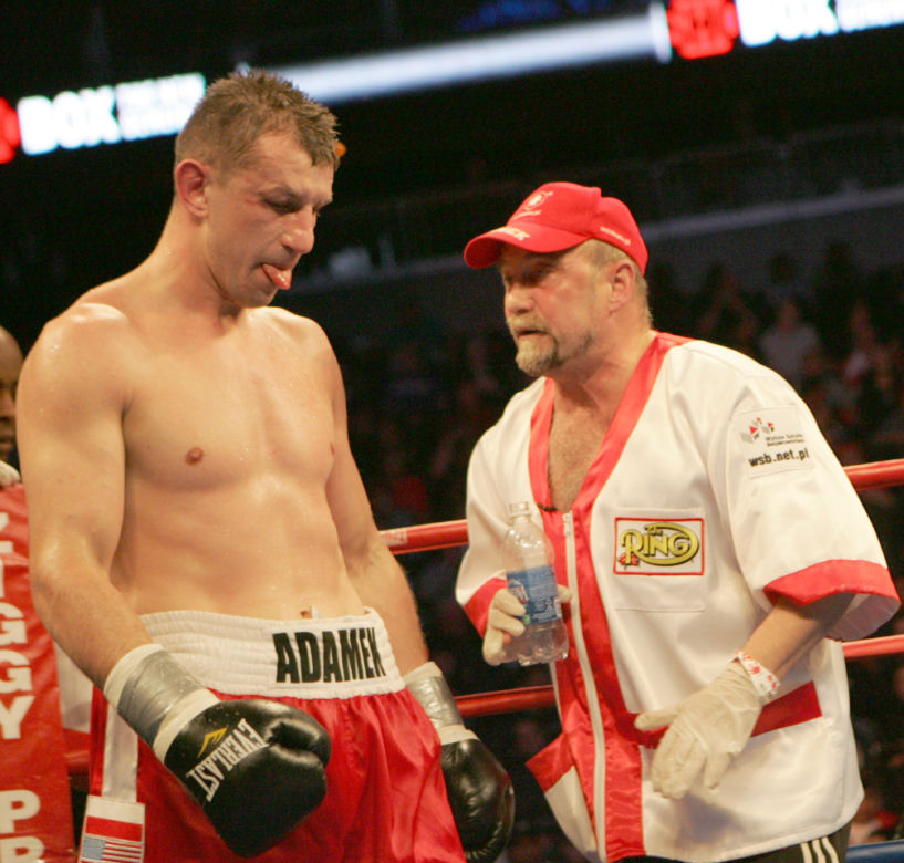 Andrzej Gmitruk z Tomaszem Adamkiem