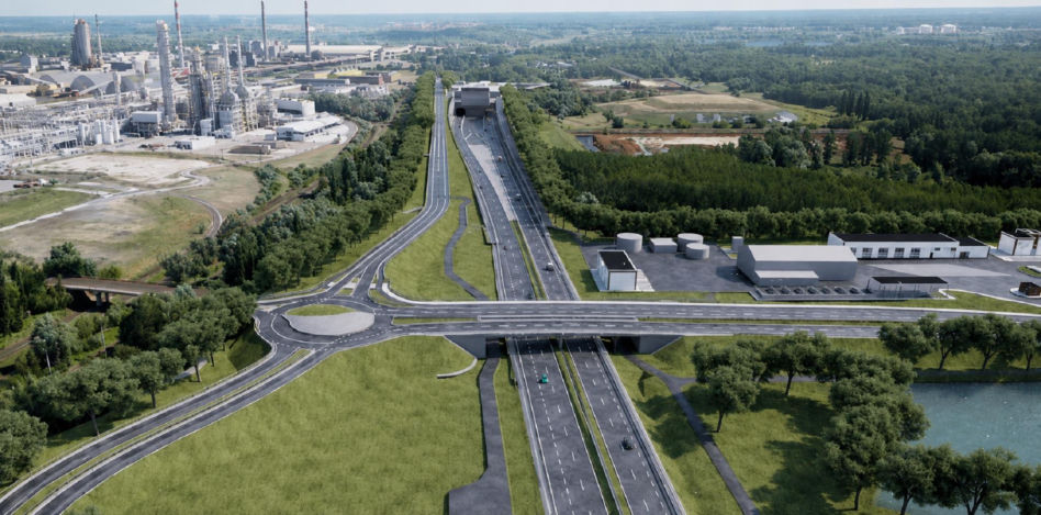 Tunel na zachodniej obwodnicy Szczecina - wizualizacja