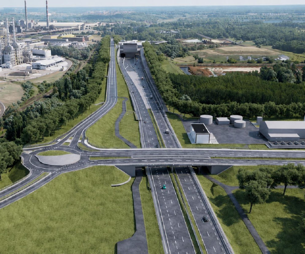 Tunel na zachodniej obwodnicy Szczecina - wizualizacja