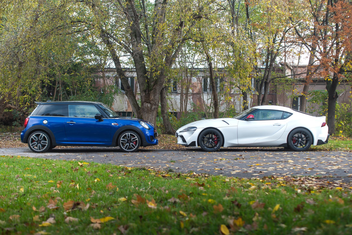 MINI Cooper John Cooper Works 2.0 8AT vs. Toyota GR Supra 2.0 AT8