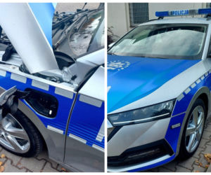 Szczytno. Policjanci otrzymali nowy radiowóz. To hybrydowa Skoda Octavia iV [ZDJĘCIA]