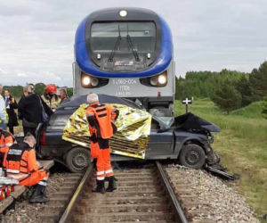 Makabryczny wypadek na torach w Martianach