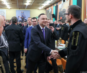 Bełchatów: Prezydent Andrzej Duda z wizytą u górników