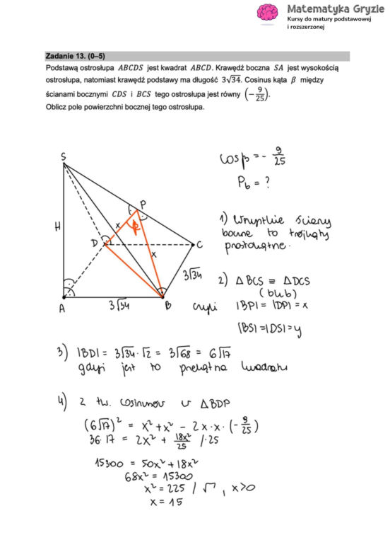 Matura 2025 matematyka rozszerzona: ODPOWIEDZI do wszystkich zadań, gotowe rozwiązania matury z matematyki rozszerzonej - Formuła 2015 [12.05.2025]	
