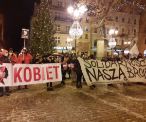 Protest na ulicach Torunia 28 stycznia