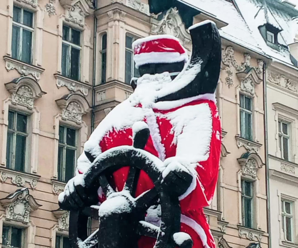 Pierwszy śnieg w Szczecinie