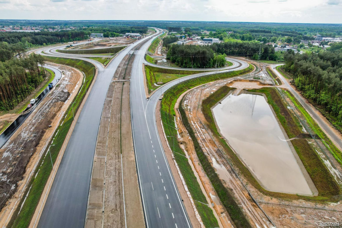 Tak wygląda plac budowy autostrady A2 od węzła Siedlce Zachód do węzła Siedlce Południe 