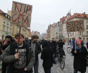 Protest przeciwko CETA