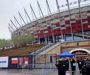 Strażak z Iławy pomaga w szpitalu na Narodowym