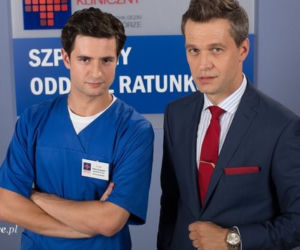 Na dobre i na złe odc. 547. Andrzej Falkowicz (Michał Żebrowski), Adam Krajewski (Grzegorz Daukszewicz)