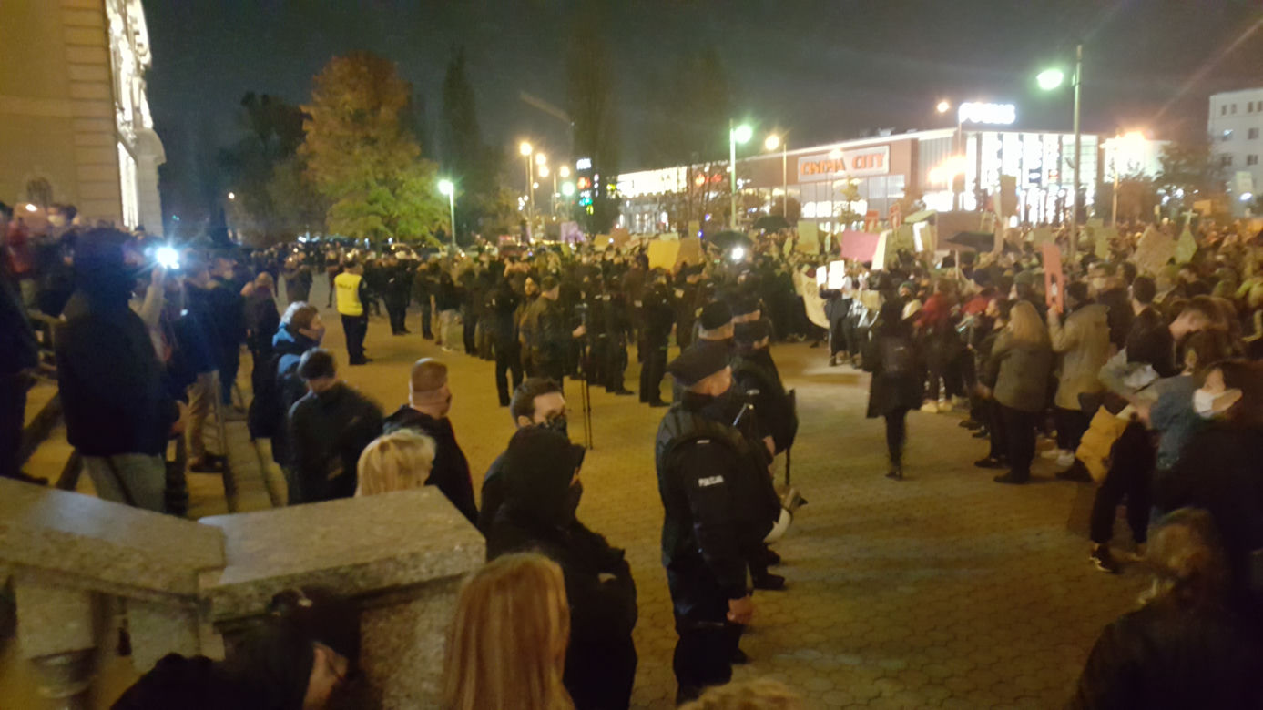 Protest w centrum Bydgoszczy