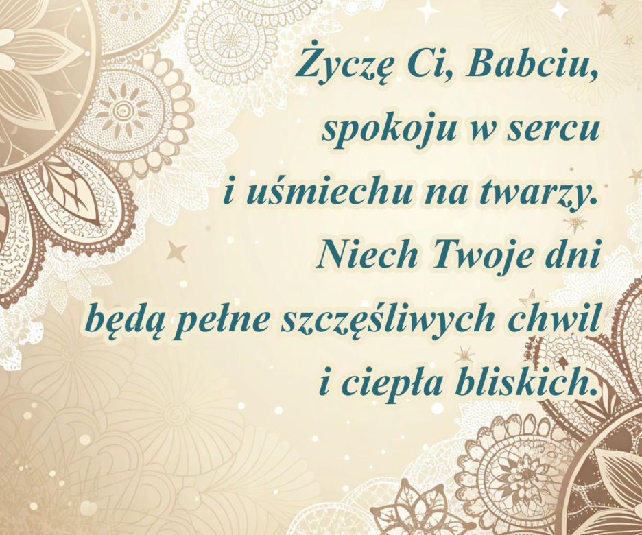 Życzenia na Dzień Babci