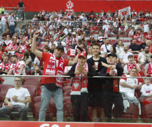 Kibice na meczu Polska-Nigeria