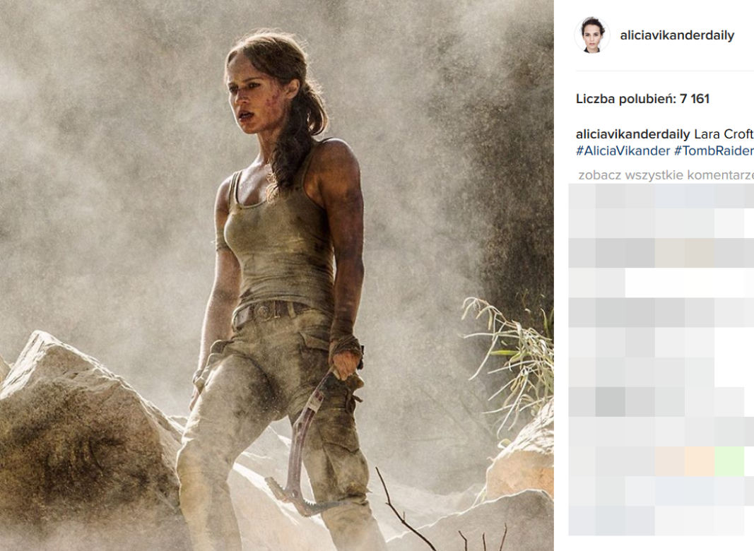 ALICIA VIKANDER W "TOMB RAIDER".