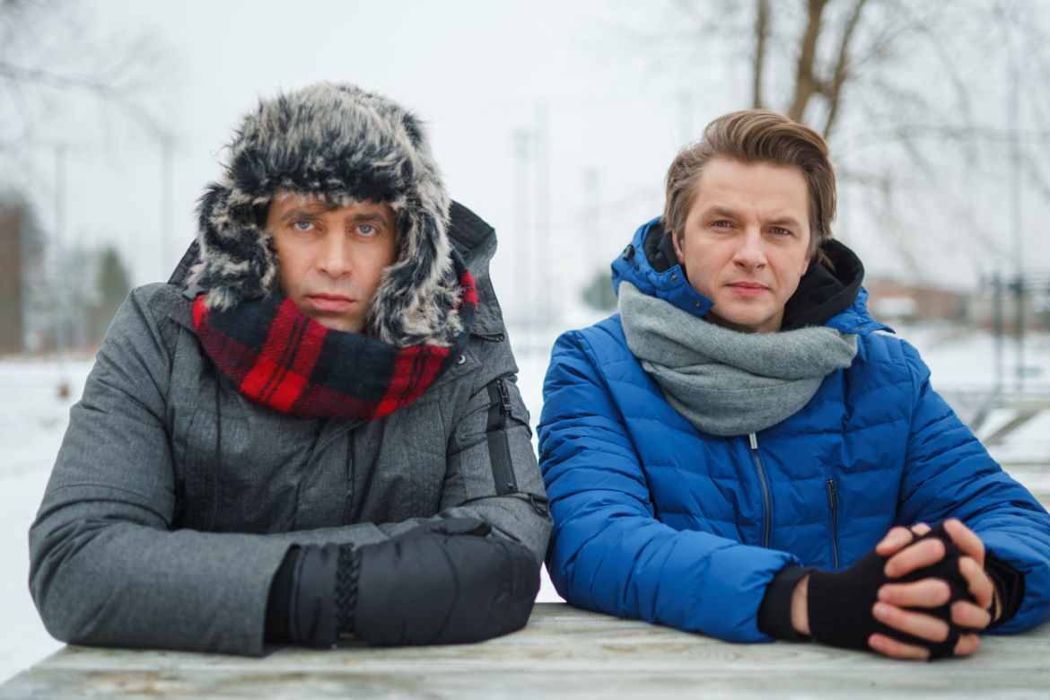 Przyjaciółki 17 odc. 202. Robert (Krzysztof Wieszczek), Andrzej (Adam Adamonis)