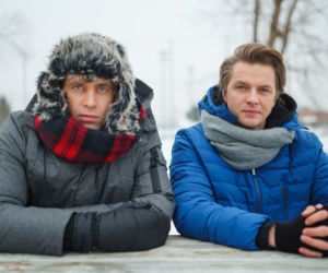 Przyjaciółki 17 odc. 202. Robert (Krzysztof Wieszczek), Andrzej (Adam Adamonis)