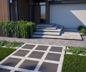 Płyty chodnikowe, palisady i stopnie schodowe, które sprawdzą się w strefie wejściowej