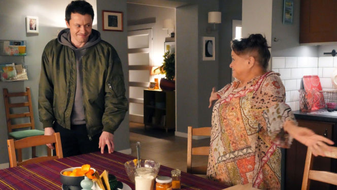 Barwy szczęścia odc. 3369. Lucyna (Grażyna Zielińska), Daniel (Marcin Bikowski)