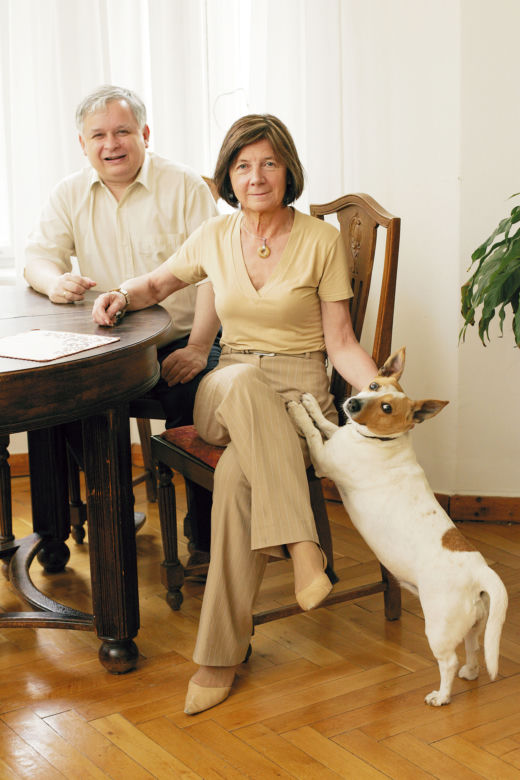 Maria i Lech Kaczyńscy z Lulą