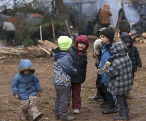 Migranci na granicy polsko-białoruskiej