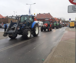 Protest rolników w Środzie Wielkopolskiej