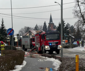 Pożar gazociągu w Szczecinie