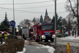Pożar gazociągu w Szczecinie