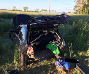 Czechowizna. Wypadek na DK 65. Zderzenie hondy z toyotą