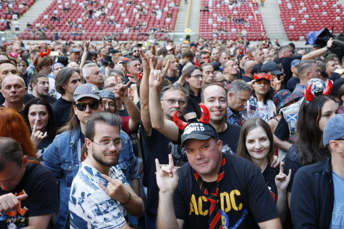 Koncert AC/DC w Warszawie (4.07.2025) - część pierwsza. Organizatorem koncertu jest Live Nation
