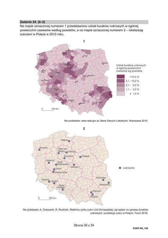 Tak wyglądał arkusz CKE matury z geografii na poziomie rozszerzonym (Formuła 2015)