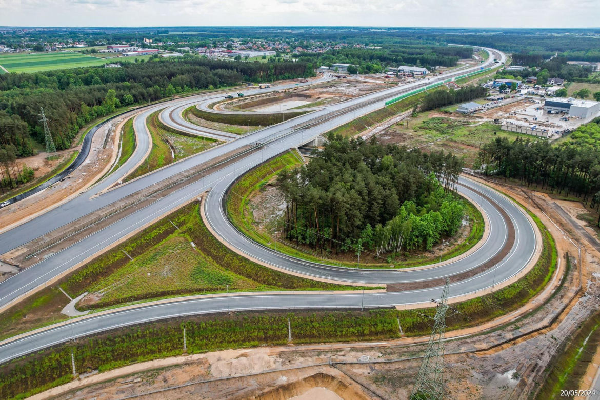 Tak wygląda plac budowy autostrady A2 od węzła Siedlce Zachód do węzła Siedlce Południe 