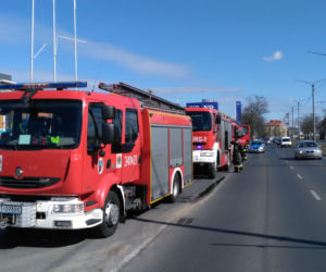 Wyciek benzyny i pożar na stacji w Toruniu