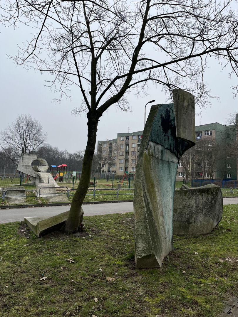 Betonowa zjeżdżalnia w Tychach