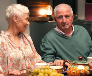 Barwy szczęścia, odc. 3359. Krystyna (Hanna Bieluszko), Krzysztof (Jacek Kałucki)