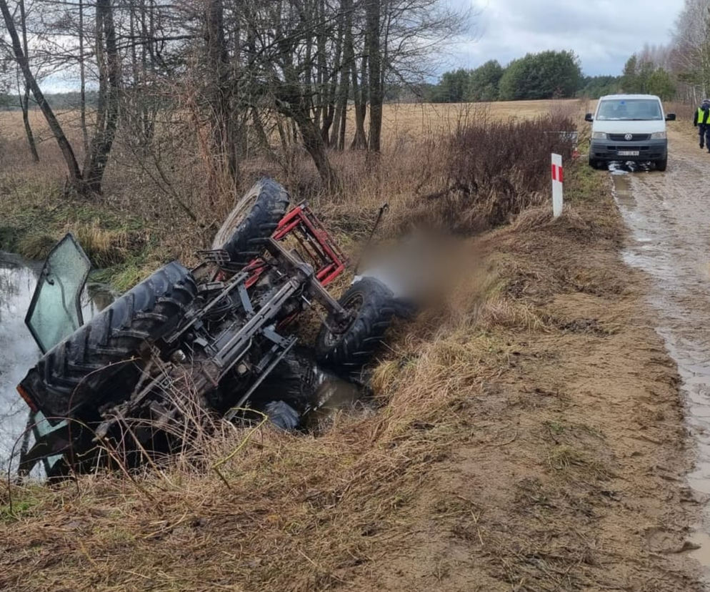 Tragedia na Podlasiu. Ciągnik rolniczy znajdował się w rzece