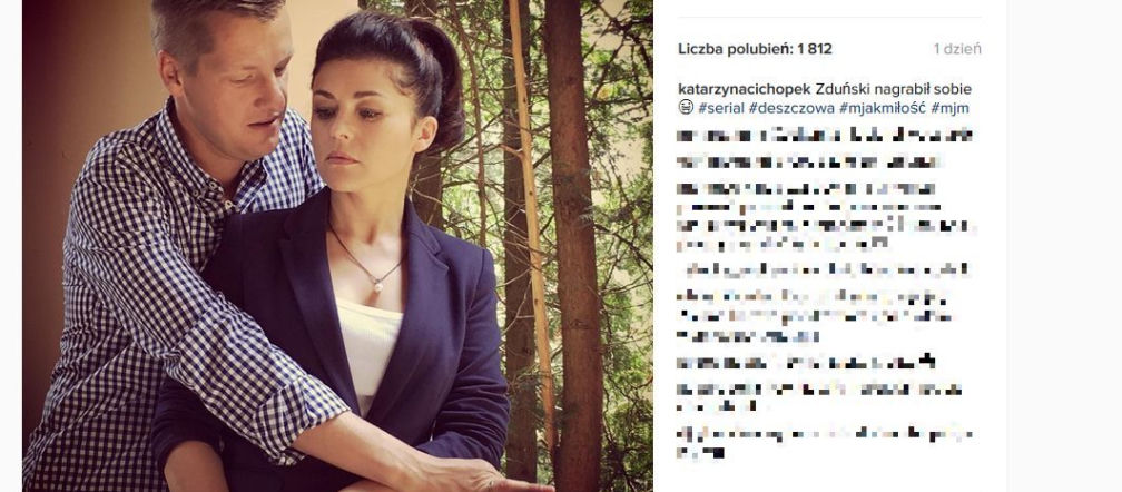 M jak miłość po wakacjach 2016. Kinga (Katarzyna Cichopek), Piotrek (Marcin Mroczek)