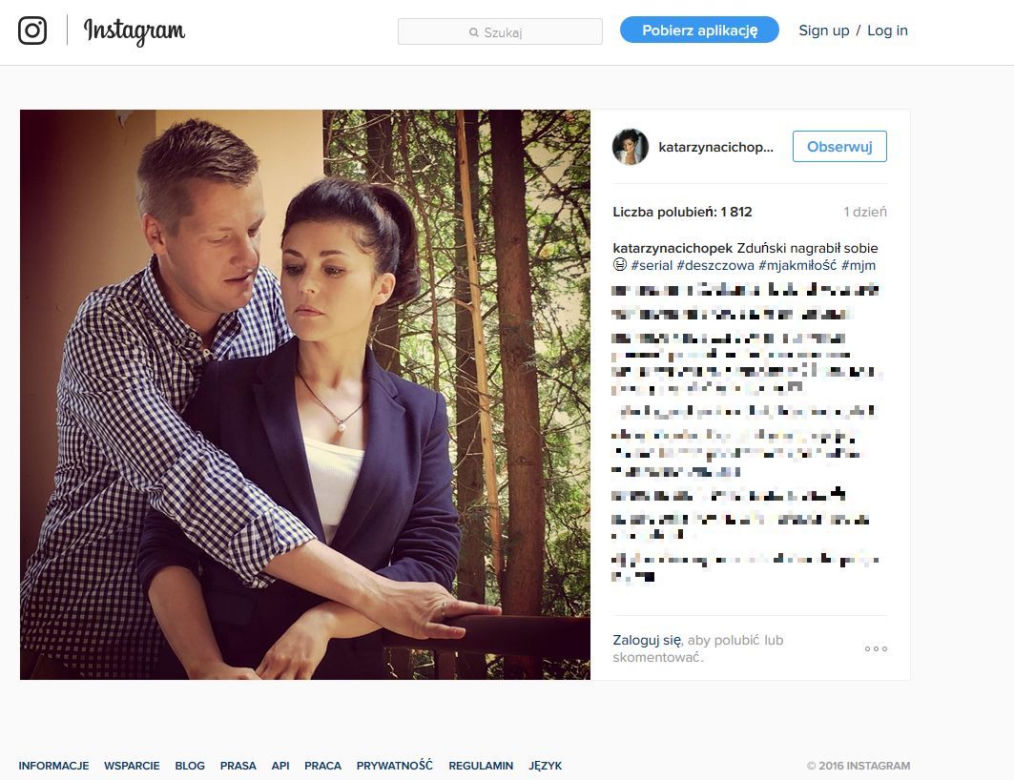 M jak miłość po wakacjach 2016. Kinga (Katarzyna Cichopek), Piotrek (Marcin Mroczek)