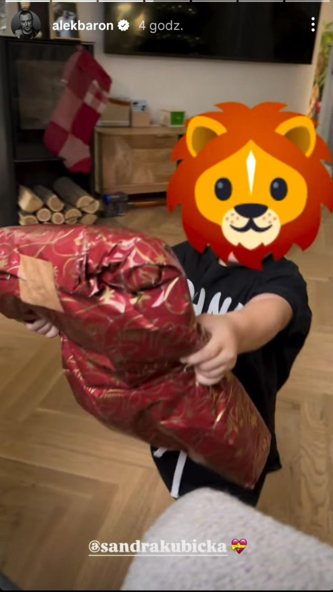 Aleksander Milwiw-Baron już świętował urodziny. Taką niespodziankę przygotowała dla niego Sandra z Leosiem