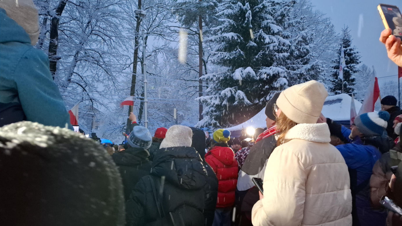 Powitanie Kacpra Tomasiaka w Bystrej 18.02.2026