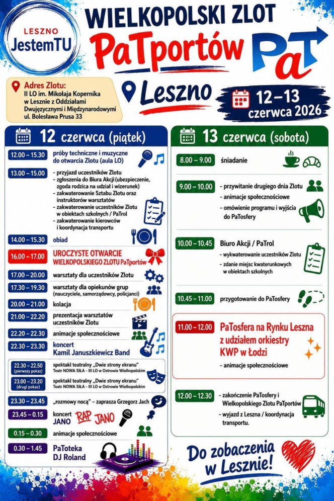 O problemach młodzieży. Spektakl i Wielkopolski Zlot PaTportów w Lesznie