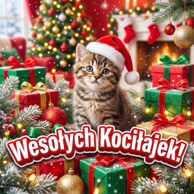 Kartka z życzeniami na Mikołajki