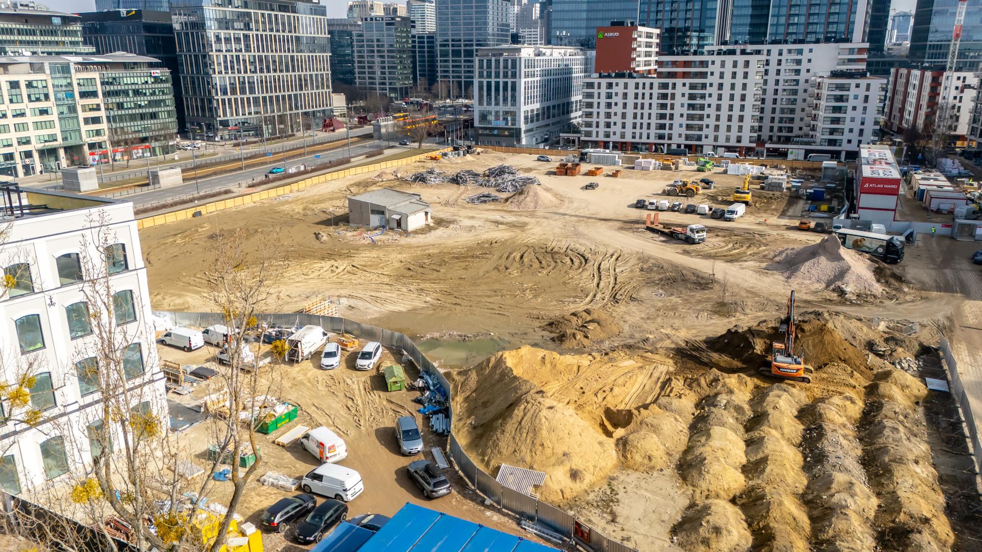 NOHO ONE w Warszawie w budowie