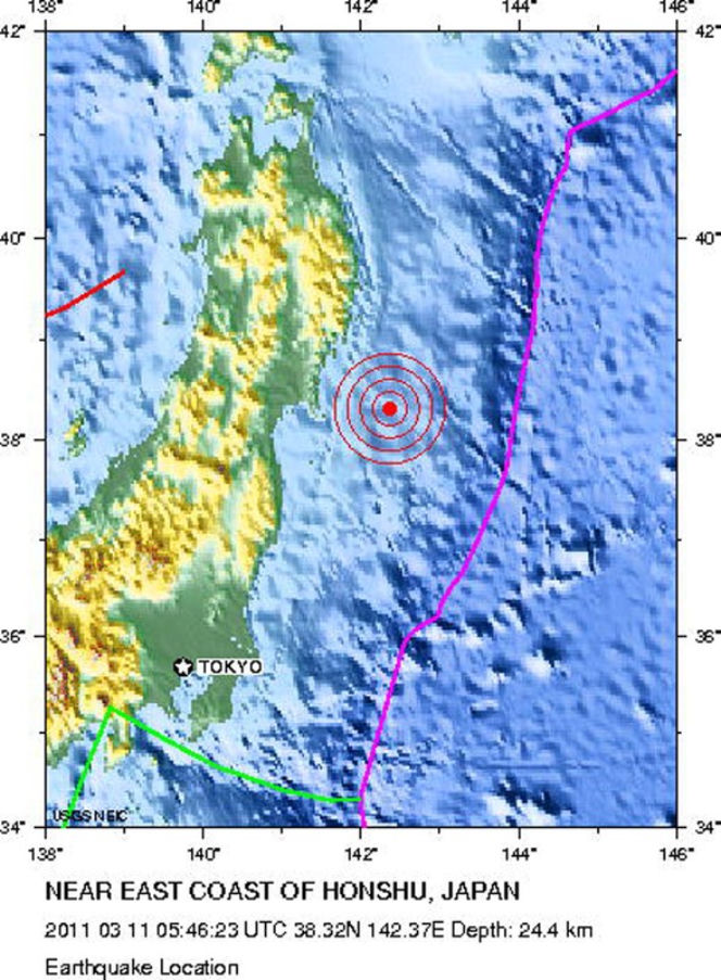 Tsunami w Japonii