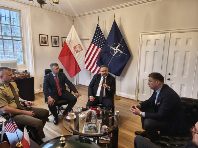 Konrad Gołota podczas wizyty w USA