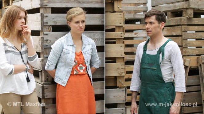 M jak miłość odc. 1174. Marek (Kacper Kuszewski), Natalka (Marcjanna Lelek), Ula (Iga Krefft)