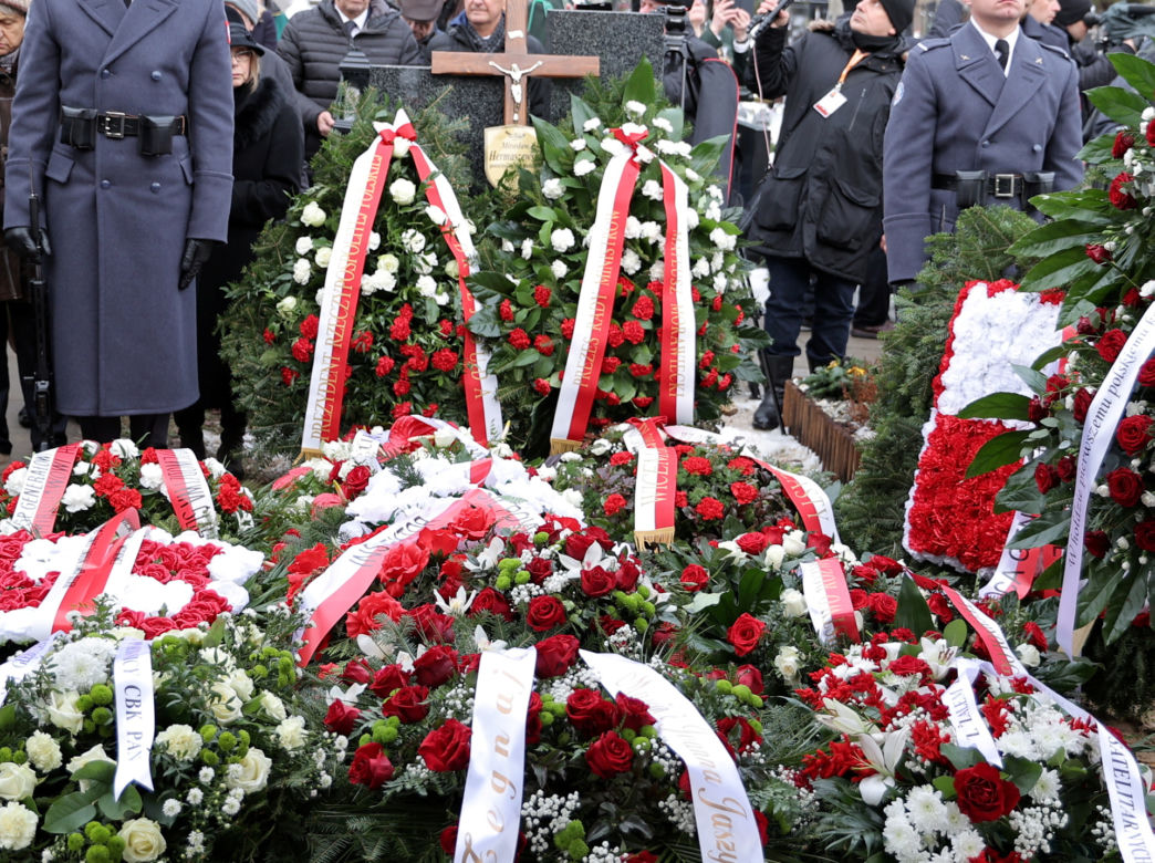 Pogrzeb gen. Mirosława Hermaszewskiego na Powązkach Wojskowych