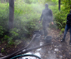 Leśna bimbrownia pod Gródkiem zlikwidowana przez KAS [ZDJĘCIA]