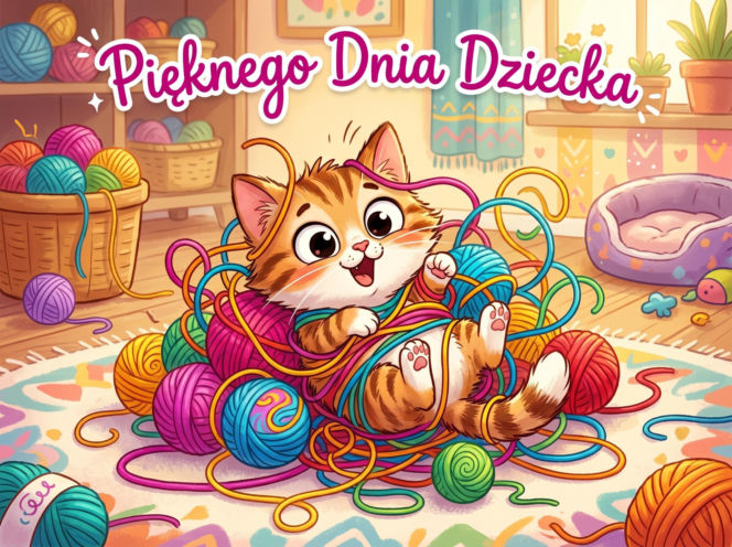 Śmieszna kartka na Dzień Dziecka